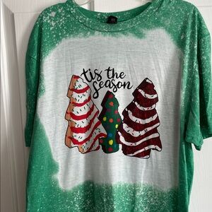 Anvil Green and White 'Tis the Season' Short Sleeve Tee